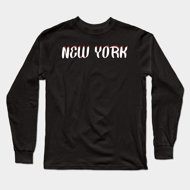 New York Long Sleeve T-Shirt by JoannaMichelle